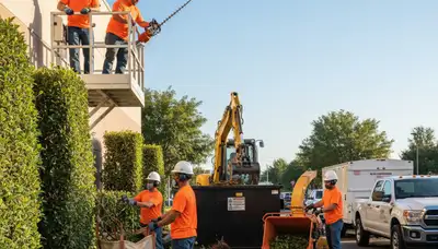 Littleton, CO arborist removing overgrown shrubs for safe, efficient shrub removal service