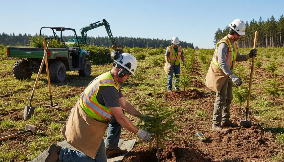 Littleton, CO tree planting service crew selecting healthy trees for local soil and site conditions