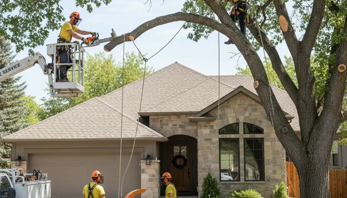 Tree service crew in Littleton, CO providing professional tree removal and trimming