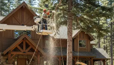 Tree service crew in Littleton, CO providing professional tree removal and trimming services