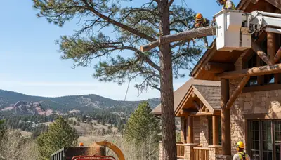 Tree service crew in Littleton, CO providing professional tree removal and care