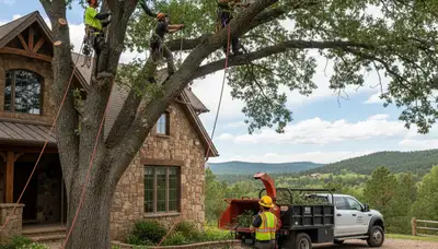 Tree service crew providing professional tree removal in Littleton, CO