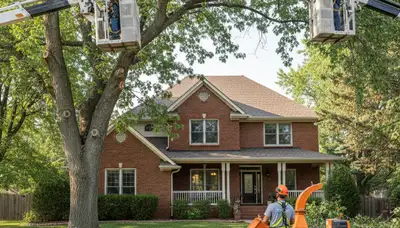 Professional tree service crew in Littleton, CO providing safe tree removal and trimming