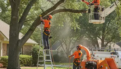 Littleton, CO tree trimming crew pruning trees for safer, healthier landscape maintenance